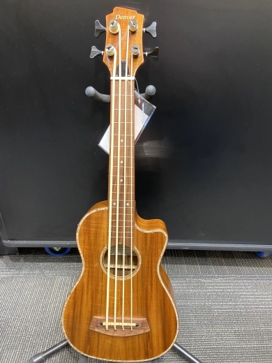 Denver Ukulele Bass Fretless Acacia